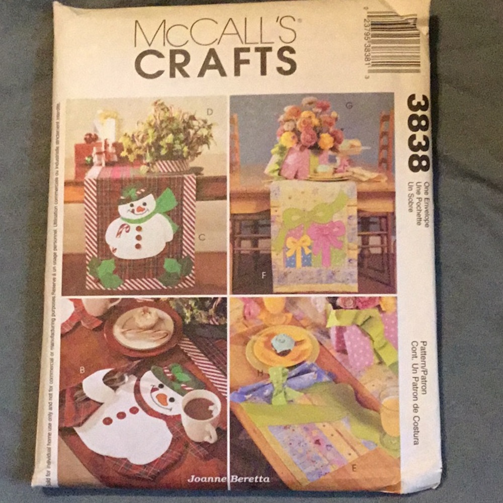 McCall’s Crafts 3838 sewing pattern